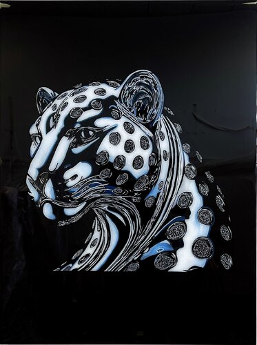 #leopard van Dominik Rutz, Schilderij te koop op Singulart