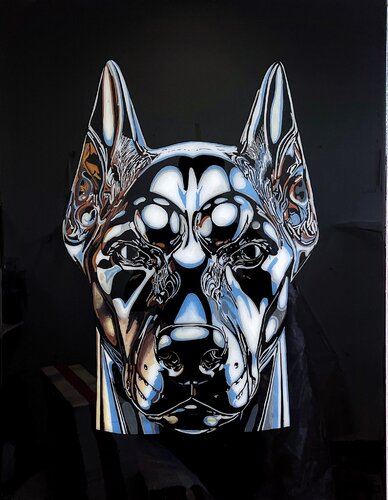 #dog van Dominik Rutz, Schilderij te koop op Singulart