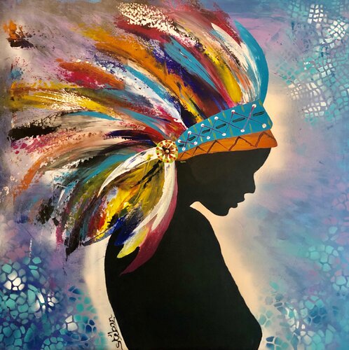 Indien...calme et explosif ! di Stéban, Pittura in vendita su Singulart