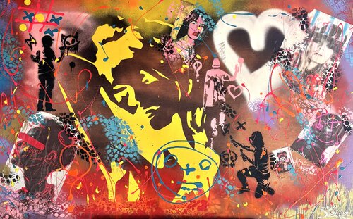 Mur d'images di Stéban, Pittura in vendita su Singulart