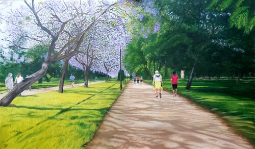 JARDIN DEL TURIA - XEREA van Joaquin Pardo, Schilderij te koop op Singulart