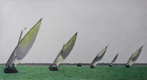 VELA LATINA van Joaquin Pardo, Schilderij te koop op Singulart