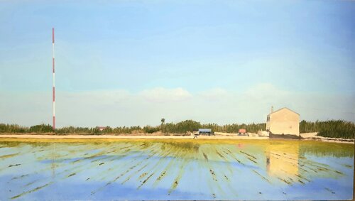 ARROZAL CON ANTENA von Joaquin Pardo, Malerei kaufen auf Singulart