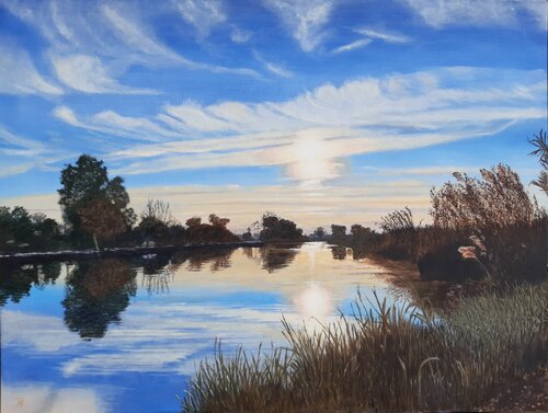 PUERTO DE CATARROJA MATINAL par Joaquin Pardo, Peinture en vente sur Singulart