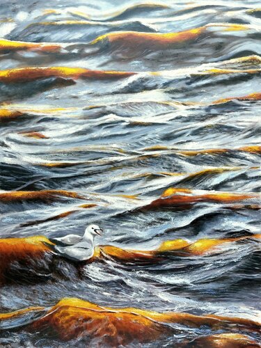 OLAS ENCRESPADAS EN LA ALBUFERA von Joaquin Pardo, Malerei kaufen auf Singulart