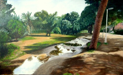 JARDIN DEL TURIA - CHARCO EN LA PECHINA von Joaquin Pardo, Malerei kaufen auf Singulart