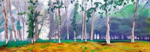 BOSQUE CON NIEBLA di Joaquin Pardo, Pittura in vendita su Singulart