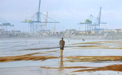 CAMINANTE SOLITARIO by Joaquin Pardo, 회화 for Sale on Singulart