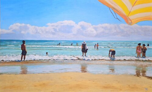 BAJO LA SOMBRILLA von Joaquin Pardo, Malerei kaufen auf Singulart