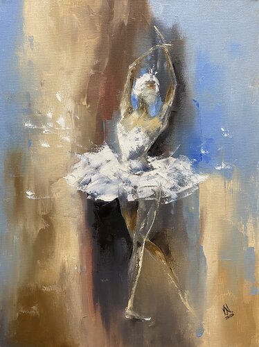 Ballerina 6 par Volodymyr (Vladimir) Nezdiimynoha (Nezdiymynoga), Peinture en vente sur Singulart