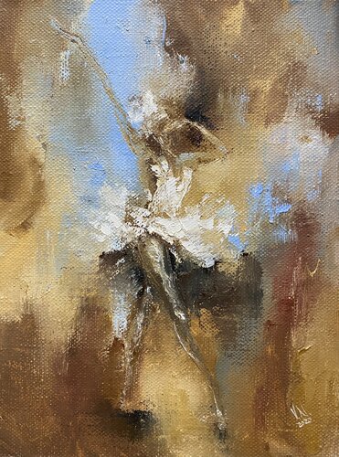 Ballerina 7 par Volodymyr (Vladimir) Nezdiimynoha (Nezdiymynoga), Peinture en vente sur Singulart
