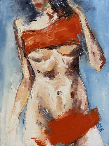 Temptation par Volodymyr (Vladimir) Nezdiimynoha (Nezdiymynoga), Peinture en vente sur Singulart