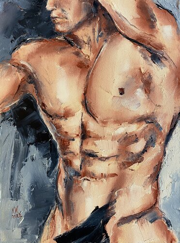 Male torso di Volodymyr (Vladimir) Nezdiimynoha (Nezdiymynoga), Pittura in vendita su Singulart