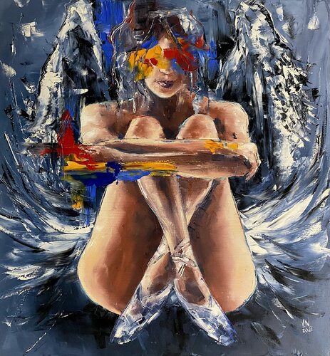 Waiting angel by Volodymyr (Vladimir) Nezdiimynoha (Nezdiymynoga), 회화 for Sale on Singulart