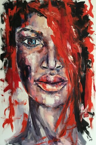 Portrait 8 par Volodymyr (Vladimir) Nezdiimynoha (Nezdiymynoga), Peinture en vente sur Singulart