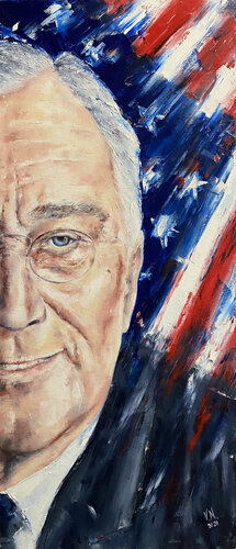 Franklin D. Roosevelt de Volodymyr (Vladimir) Nezdiimynoha (Nezdiymynoga), Pintura a la venta en Singulart