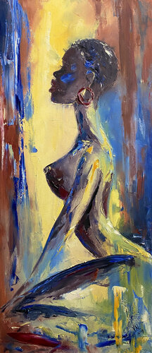 Black beauty par Volodymyr (Vladimir) Nezdiimynoha (Nezdiymynoga), Peinture en vente sur Singulart
