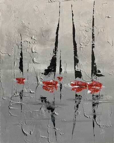 Black sails van Volodymyr (Vladimir) Nezdiimynoha (Nezdiymynoga), Schilderij te koop op Singulart
