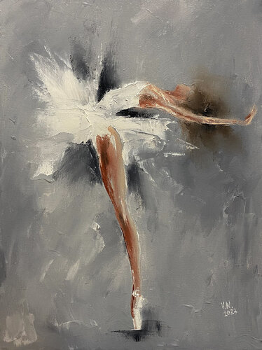 Ballerina 19 by Volodymyr (Vladimir) Nezdiimynoha (Nezdiymynoga), 회화 for Sale on Singulart