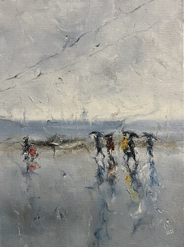 Rain 2 par Volodymyr (Vladimir) Nezdiimynoha (Nezdiymynoga), Peinture en vente sur Singulart