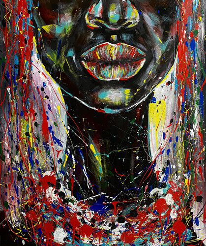 Black woman de Volodymyr (Vladimir) Nezdiimynoha (Nezdiymynoga), Pintura a la venta en Singulart
