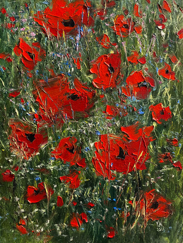 Poppies by Volodymyr (Vladimir) Nezdiimynoha (Nezdiymynoga), 絵画 for Sale on Singulart