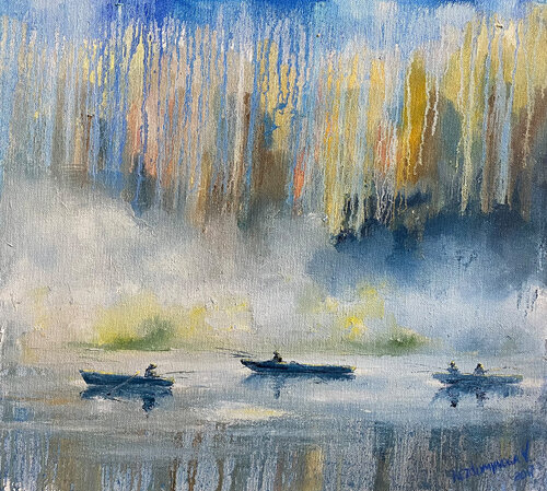 Morning on the river by Volodymyr (Vladimir) Nezdiimynoha (Nezdiymynoga), Painting for Sale on Singulart