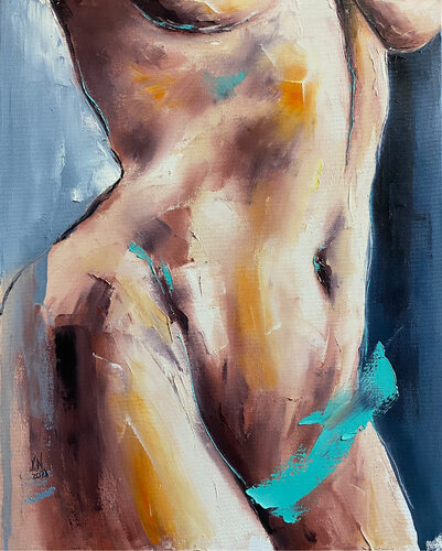 Nude female figure by Volodymyr (Vladimir) Nezdiimynoha (Nezdiymynoga), 회화 for Sale on Singulart