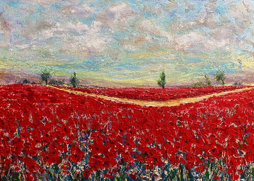 Poppy field Volodymyr (Vladimir) Nezdiimynoha (Nezdiymynoga)