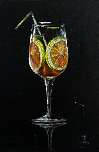 Cocktail 1 van Volodymyr (Vladimir) Nezdiimynoha (Nezdiymynoga), Schilderij te koop op Singulart
