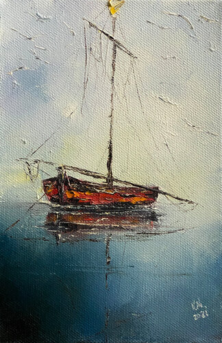 Boat 4 von Volodymyr (Vladimir) Nezdiimynoha (Nezdiymynoga), Malerei kaufen auf Singulart