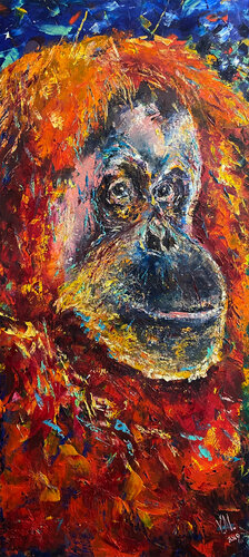 Orangutan di Volodymyr (Vladimir) Nezdiimynoha (Nezdiymynoga), Pittura in vendita su Singulart
