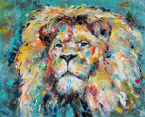 Lion by Volodymyr (Vladimir) Nezdiimynoha (Nezdiymynoga), 絵画 for Sale on Singulart
