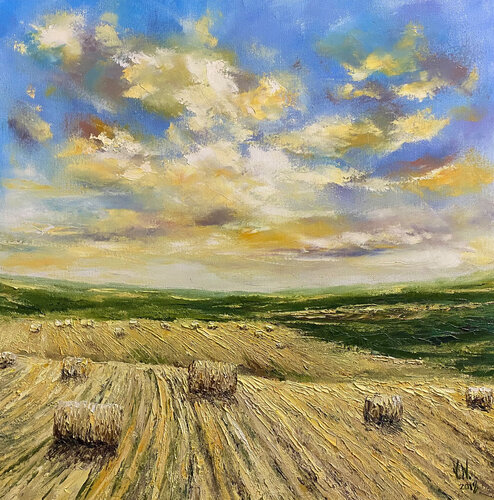 Haystacks by Volodymyr (Vladimir) Nezdiimynoha (Nezdiymynoga), 회화 for Sale on Singulart