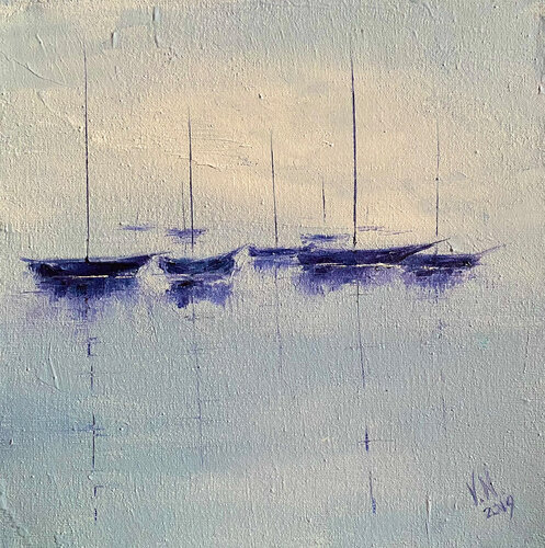 Yachts by Volodymyr (Vladimir) Nezdiimynoha (Nezdiymynoga), Painting for Sale on Singulart