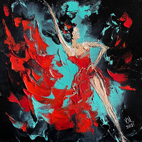 Flamenco 7 par Volodymyr (Vladimir) Nezdiimynoha (Nezdiymynoga), Peinture en vente sur Singulart