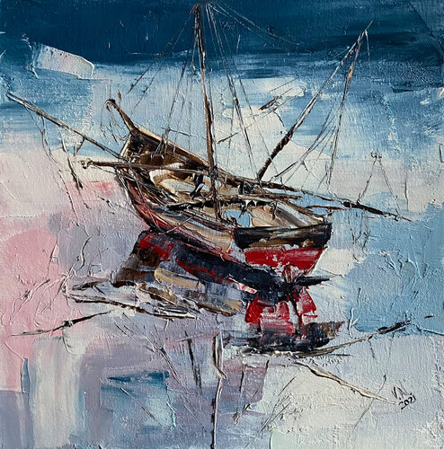 Fishing boat 3 by Volodymyr (Vladimir) Nezdiimynoha (Nezdiymynoga), Painting for Sale on Singulart