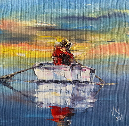 At sunset de Volodymyr (Vladimir) Nezdiimynoha (Nezdiymynoga), Pintura a la venta en Singulart