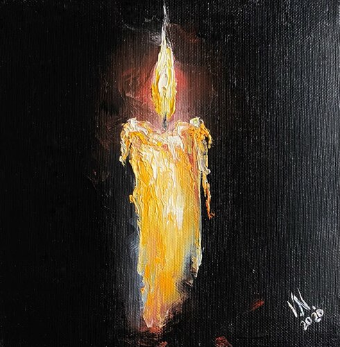 Candle par Volodymyr (Vladimir) Nezdiimynoha (Nezdiymynoga), Peinture en vente sur Singulart
