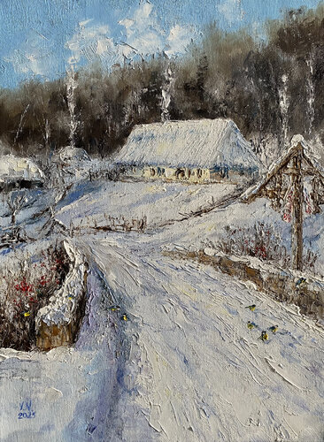 Ukrainian village 2 by Volodymyr (Vladimir) Nezdiimynoha (Nezdiymynoga), 絵画 for Sale on Singulart