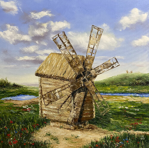 Windmill von Volodymyr (Vladimir) Nezdiimynoha (Nezdiymynoga), Malerei kaufen auf Singulart