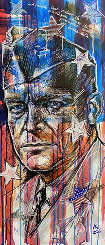 Dwight Eisenhower by Volodymyr (Vladimir) Nezdiimynoha (Nezdiymynoga), Painting for Sale on Singulart