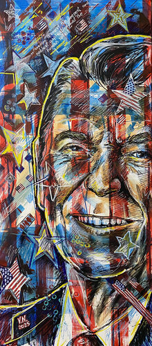Ronald Reagan de Volodymyr (Vladimir) Nezdiimynoha (Nezdiymynoga), Pintura a la venta en Singulart