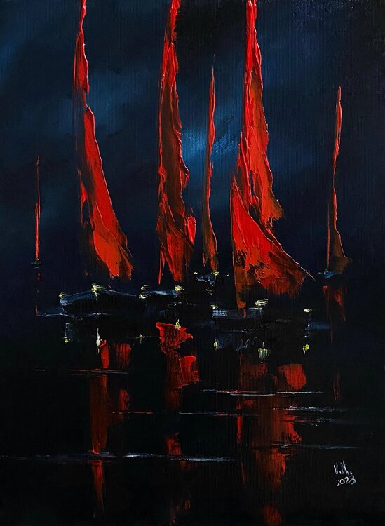 Red sails 3 Volodymyr (Vladimir) Nezdiimynoha (Nezdiymynoga)