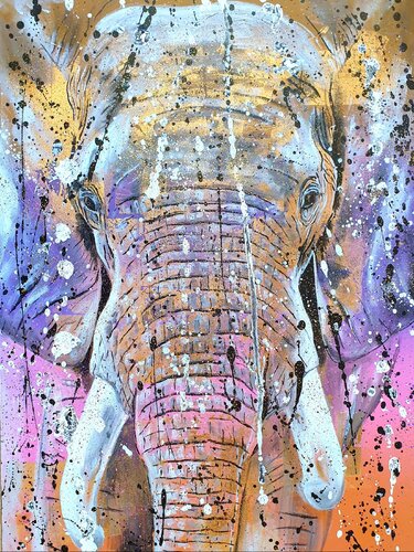 Loxodonta africana von Rosie Tretter, Malerei kaufen auf Singulart