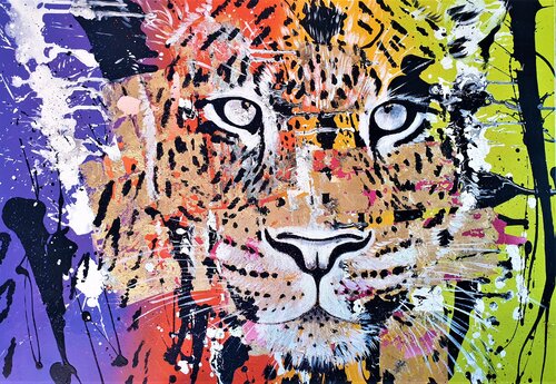 Panthera Pardus no I by Rosie Tretter, Painting for Sale on Singulart