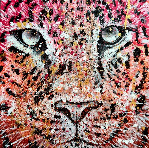 Panthera Pardus IIII van Rosie Tretter, Schilderij te koop op Singulart