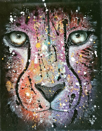 Acinonyx Jubatus no. III von Rosie Tretter, Malerei kaufen auf Singulart