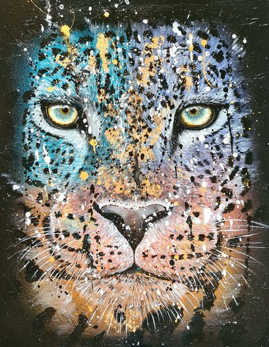 Panthera Pardus grand by Rosie Tretter, Painting for Sale on Singulart
