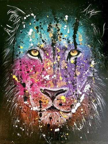 Panthera Leo von Rosie Tretter, Malerei kaufen auf Singulart
